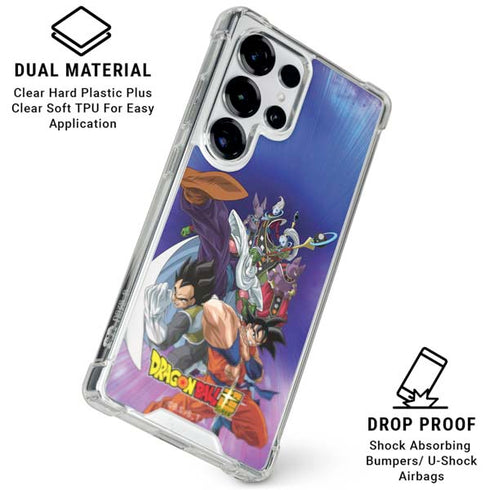 Dragon Ball Super Group Galaxy S25 Ultra Clear Case